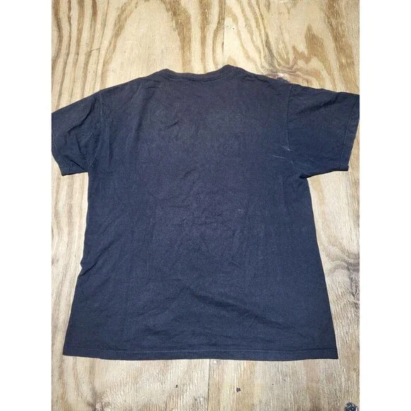 Marvel Incredible Hulk Tee Black Shortsleeve T-Shirt Men L Knit @H11